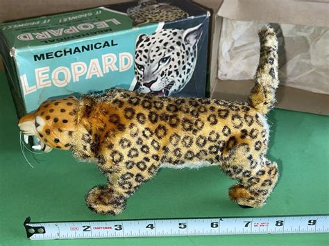 Vintage 1960's Marx mechanical LEOPARD wind up toy working 